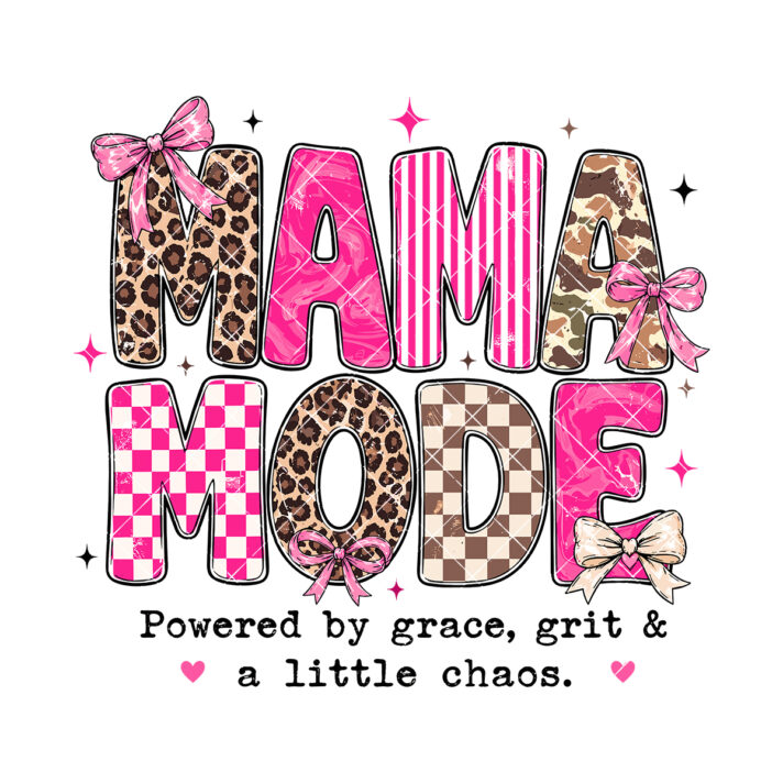Mama Mode Sublimation Png Leopard Bows 1219